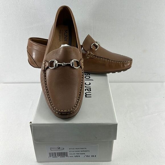 Marc Joseph New York Sarasota Loafers Tan Nappa Size 9 - Picture 1 of 7